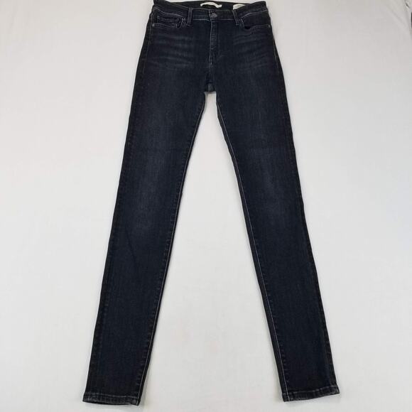 Levi's Denim - Levis 721 High Rise Skinny Jeans Womens 26 Blue Italian Selvedge Stretch Denim
